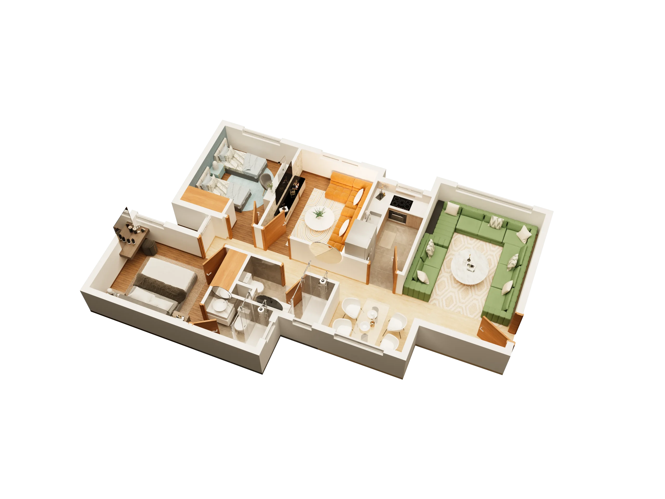 Plan F4 – Résidence La Perle de Tanger