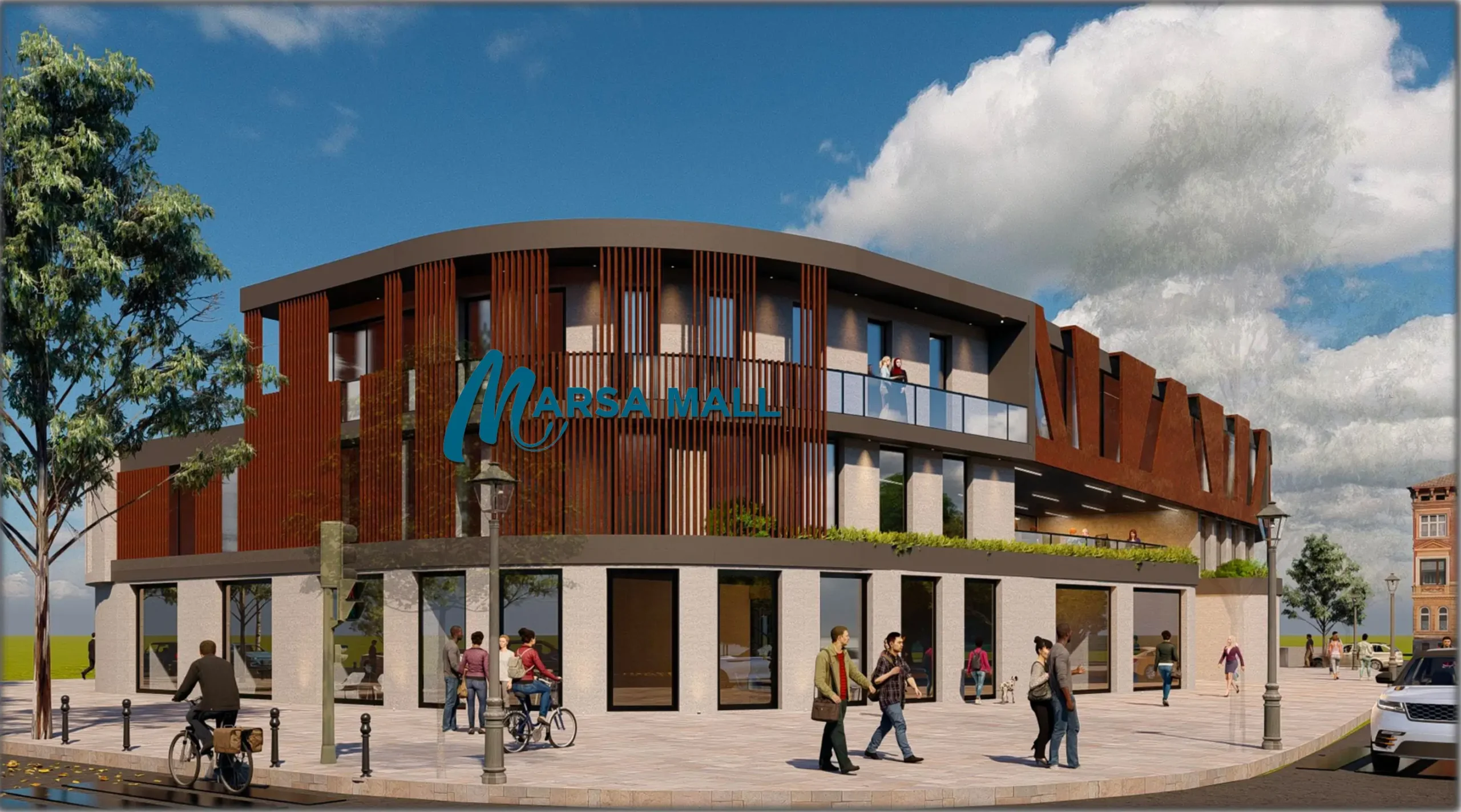 Perspective Marsa Mall – centre commercial résidence Marsa Blanca